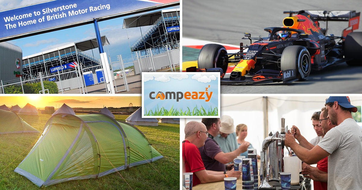 British F1 Grand Prix 2024 Camping Campeazy PrePitched Tent Hire